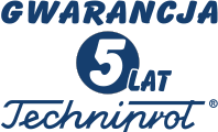 (English) Gwarancja na wyroby produkowane przez firmę Techniprot ®. Udzielamy 5 letniej gwarancji na dobra wytwarzane w naszym przedsiębiorstwie.